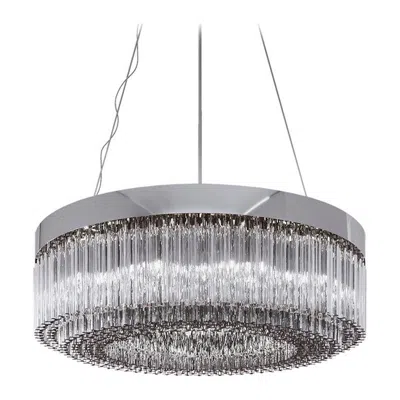 Pre-owned Venini 21st Century Light Shar Large Chandeliers In Crystal By  In Transparent