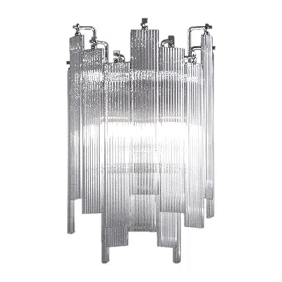 Pre-owned Venini 21st Century Nastri Wall Light In Crystal By  In Transparent