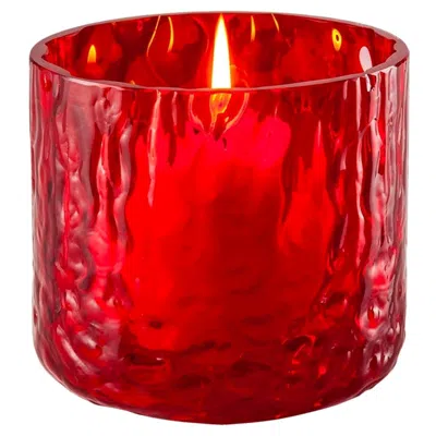 Pre-owned Venini 21st Century Night In Venice Glass Candleholder In Red By