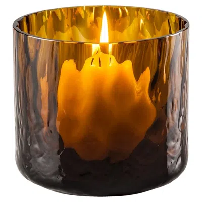 Pre-owned Venini 21st Century Night In Venice Glass Candleholder In Tea By  In Brown