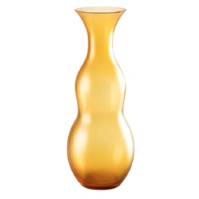 Pre-owned Venini 21st Century Pigmenti Large Glass Vase In Amber By . In Brown
