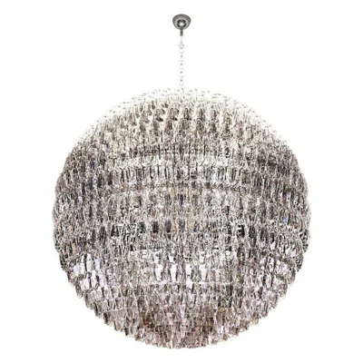 Pre-owned Venini 21st Century Poliedri Sfera Small Chandeliers In Crystal By  Riedizione In Transparent