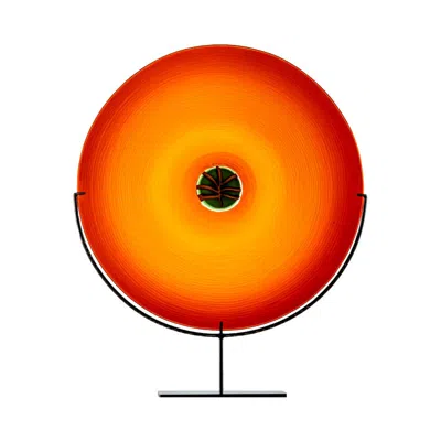 Pre-owned Venini 21st Century Quattro Stagioni Estate Glass Sculpture In Apple Green/orange/red