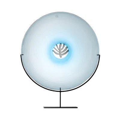 Pre-owned Venini 21st Century, Quattro Stagioni Inverno Sculpture In Crystal/light Blue/milk-white
