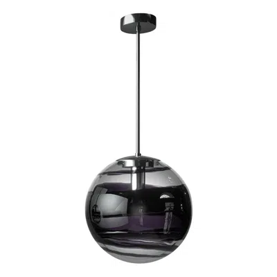 Pre-owned Venini 21st Century Rotondo 893.50 Pendant Light In Black/crystal