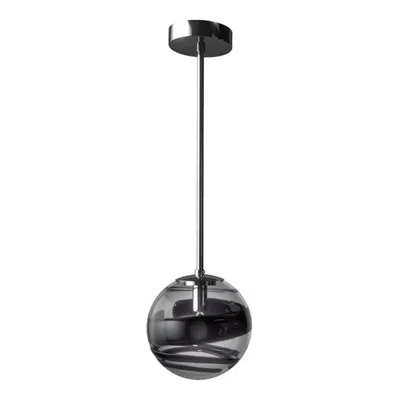 Pre-owned Venini 21st Century Rotondo Pendant Light In Black / Crystal