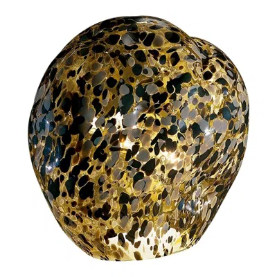 Pre-owned Venini 21st Century Sasso Table Lamp In Concrete/grey/straw-yellow By Mimmo Rotella In Brown