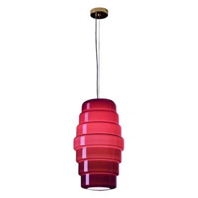 Pre-owned Venini 21st Century Zoe Large Pendant Light In Violet By Doriana E Massimiliano Fuksas In Purple