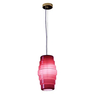 Pre-owned Venini 21st Century Zoe Small Pendant Light In Violet By Doriana E Massimiliano Fuksas In Purple