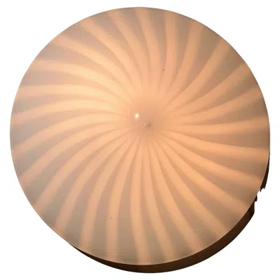 Pre-owned Venini 6 Mid-century Modern Flush Mounts Or Sconces Itso , Murano Glass Ca. 1970 In Sand