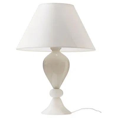 Pre-owned Venini An Art-deco Neoclassical Shabby-chic Blown Glass Table Lamp, Murano, Italy 1970 In Transparent