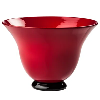 Pre-owned Venini Anni Trenta Short Glass Bowl In Red By
