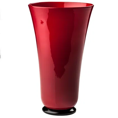 Pre-owned Venini Anni Trenta Tall Glass Bowl In Red By