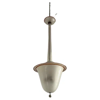 Pre-owned Venini Art Deco Lantern Designed By Martinuzzi For  In Murano Glass, Italy 1929 In Transparent