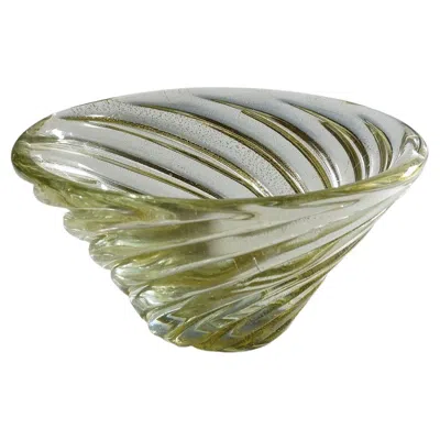 Pre-owned Venini Art Glass Bowl 'diamante' By Paolo , Murano 1930s In Brown