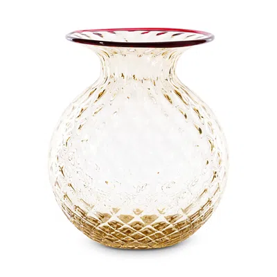 Venini Balloton Fiori 6'' Vase In Brown