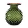 Venini Balloton Fiori 6'' Vase In Green