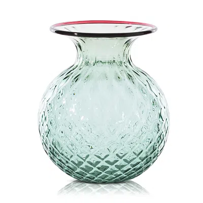 Venini Balloton Fiori Extra Small Vase In Green
