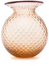 Venini Balloton Fiori Glass Vase (23cm X 25cm) In Neutrals