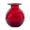 Venini Balloton Fiori Vase 16 Oz. In Red