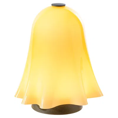 Pre-owned Venini Battery Lamp In Amber, Rechargeable, Dimmerable, Touch In Transparent
