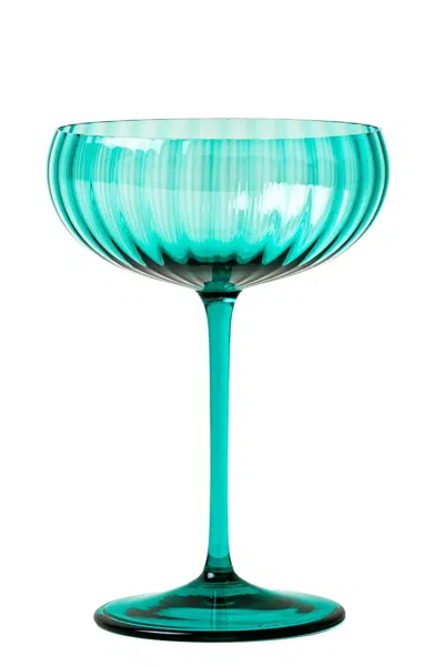 Venini 'bollicine' Cup Set In Green