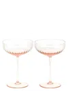 Venini Bollicine Glasses And Bottles Pink In Transparent