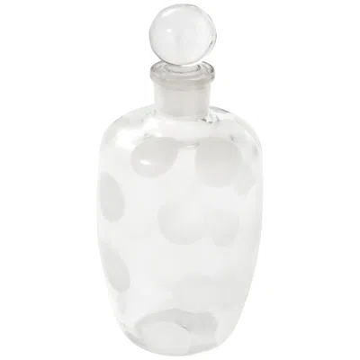 Pre-owned Venini Carlo Scarpa For  Rare Murano Crystal Glass Bottle With Stopper In Transparent