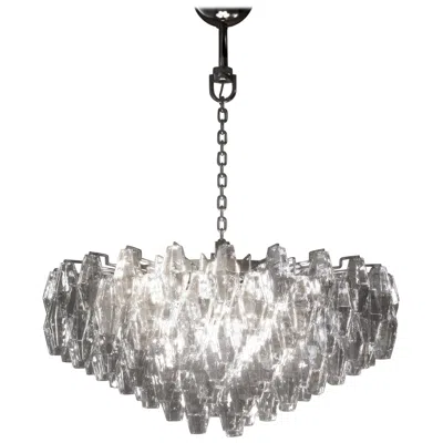 Pre-owned Venini Carlo Scarpa Poliedri Applique Chandelier For  In Transparent