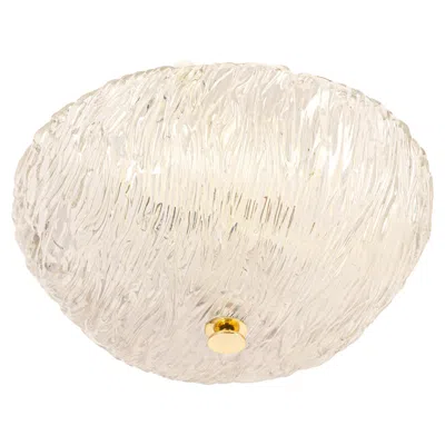 Pre-owned Venini Ceiling Lights Attributed To Carlo Scarpa For , 1950s In White