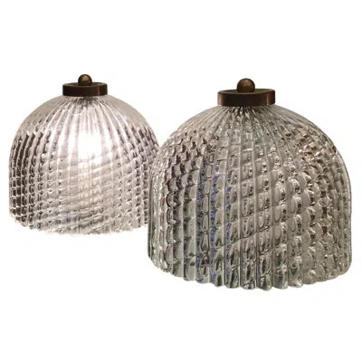 Pre-owned Venini Ceiling Light/sconces Murano Glass Brass, 1940, Italy In Transparent