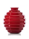 Venini Ceramic Vase In Red