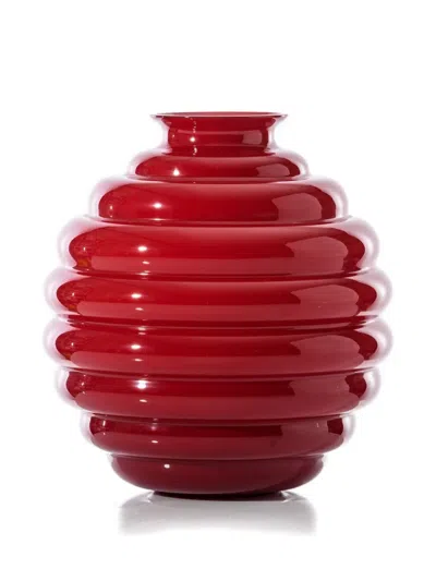 Venini Ceramic Vase In Red