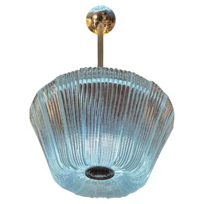 Pre-owned Venini Chandelier In Murano To  Style, Art Deco, 1940 In Transparent