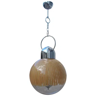Pre-owned Venini Chandelier Ludovico Diaz De Santillana Murano Glass Anemone For  In Brown
