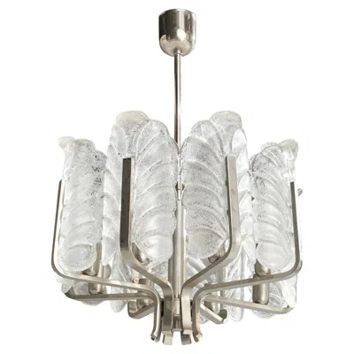 Pre-owned Venini , Chandelier, Metal, Glass, Italy, 1950s In Transparent
