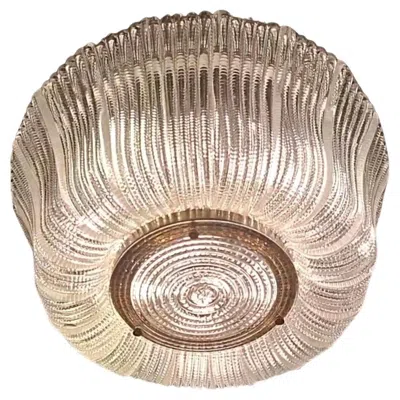 Pre-owned Venini Chandelier Murano Glass Brass Iron 1940 Italy In Sand