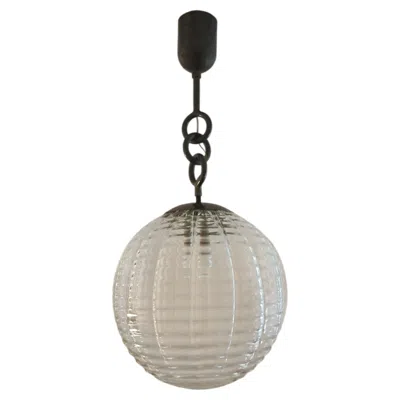 Pre-owned Venini Cordonato Ceiling Lamp Produced By  Murano, 1948 In Clear