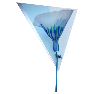 Pre-owned Venini Corner Wall Lamp By Paolo Deganello For  In Blue