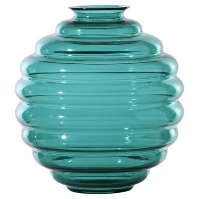 Pre-owned Venini Deco 707.10 Large Paraiba - Glass Vase - Napoleone Martinuzzi - Damiani In Blue