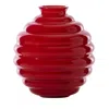 Venini Deco 9'' Vase In Red
