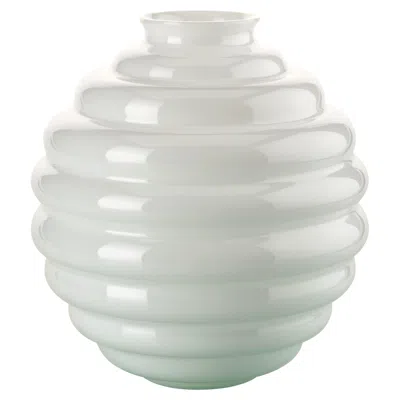 Pre-owned Venini Deco Medium Vase In Milk White By Napoleone Martinuzzi