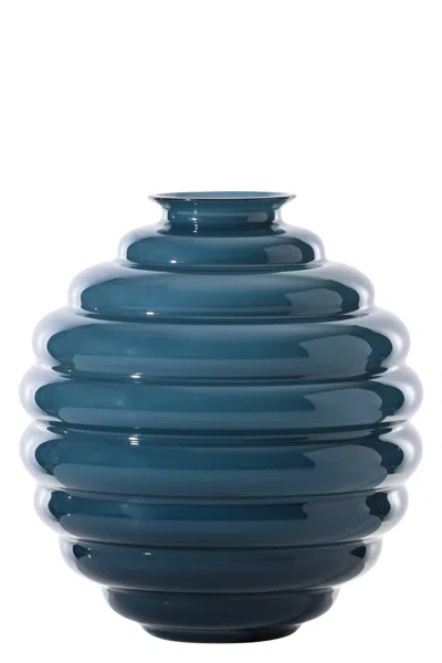 Venini 'deco' Pot ⌀ 26 Cm In Blue
