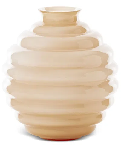 Venini Deco Vase (29cm X 26cm) In Nude