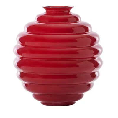 Venini Deco Vase 64 Oz. In Red