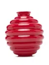 Venini Deco Vase In Red
