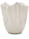 Venini Fazzoletto Murano-glass Vase (23cm X 22cm) In Neutrals