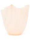 Venini Fazzoletto Murano-glass Vase (23cm X 22cm) In Pink