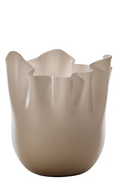 Venini 'fazzoletto' Pot Âœ€ 23 Cm In Sand