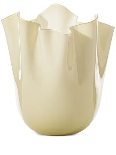 Venini Fazzoletto Vase (13.5cm X 13.5cm) In Nude